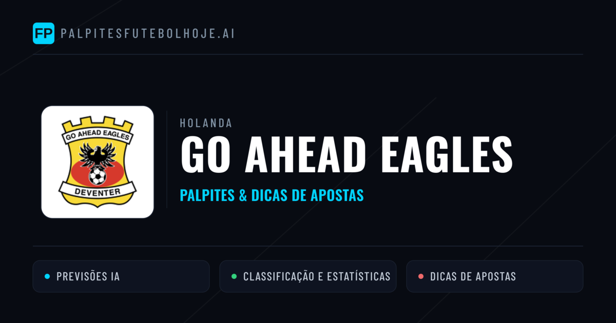 Go Ahead Eagles Palpites & Estatísticas