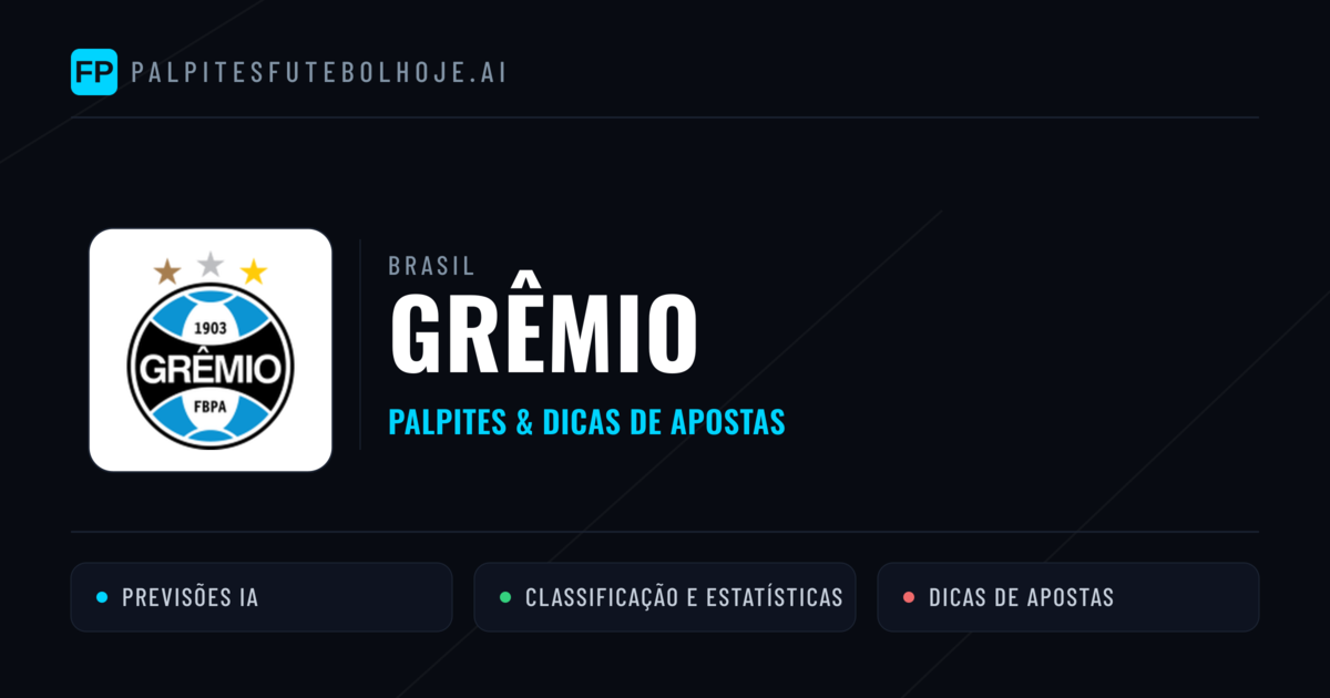 Grêmio Palpites & Estatísticas