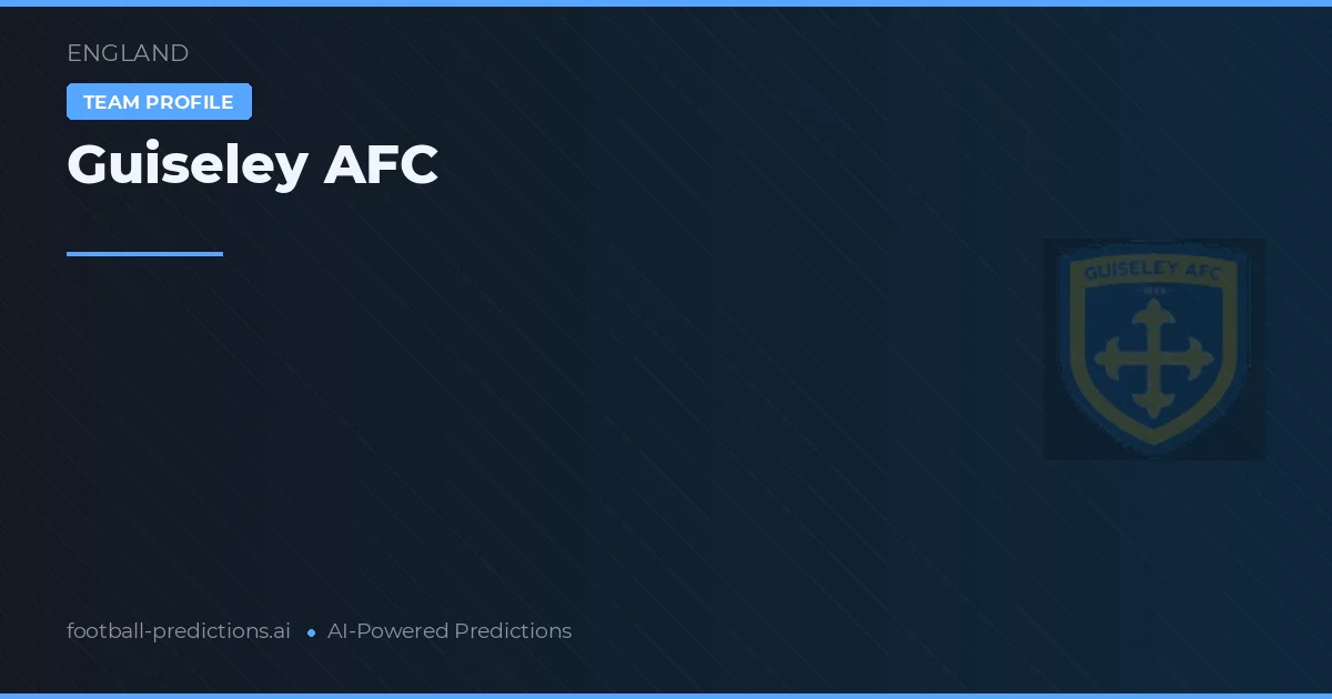 Guiseley AFC Palpites & Estatísticas