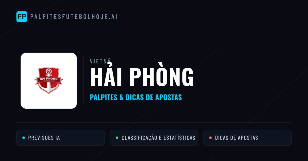 Hải Phòng Palpites & Estatísticas