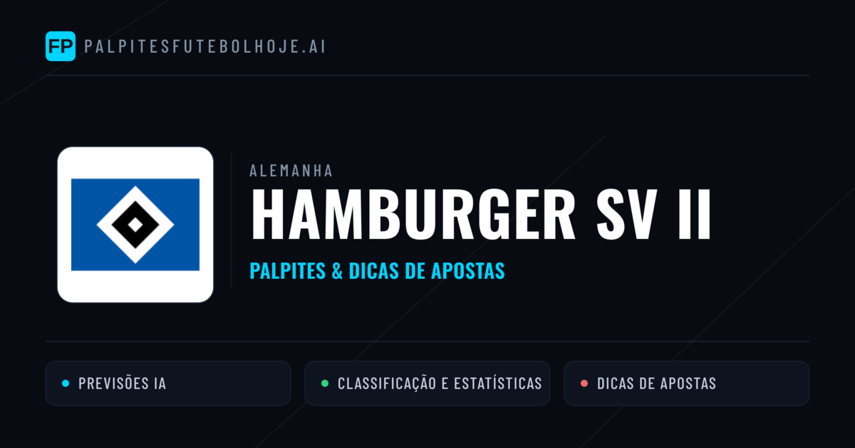 Hamburger SV II Palpites & Estatísticas