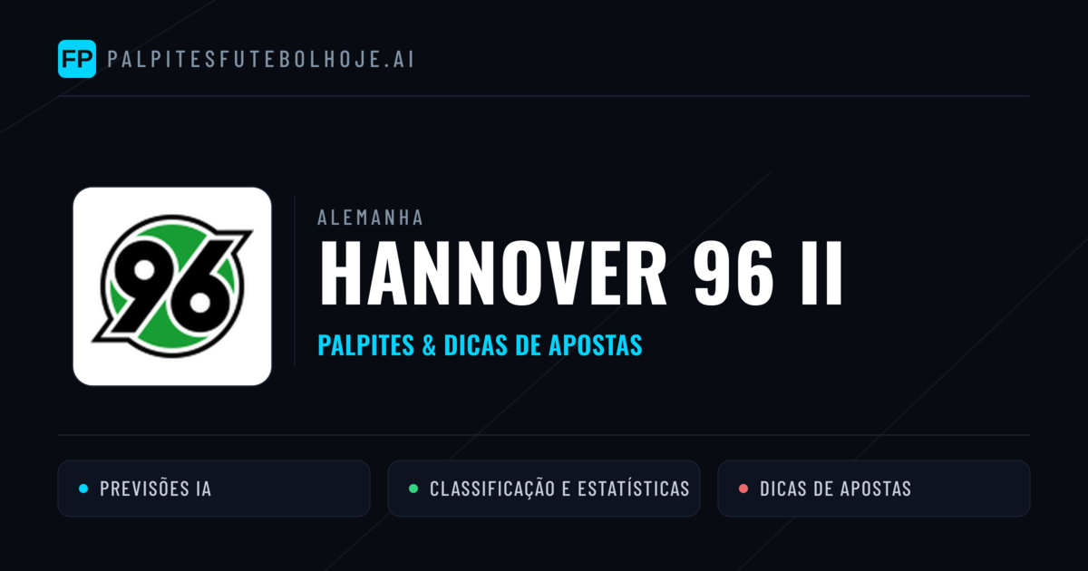 Hannover 96 II Palpites & Estatísticas