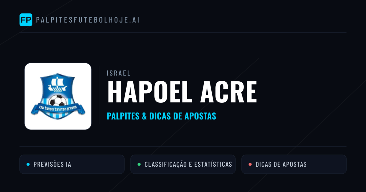 Hapoel Acre Palpites & Estatísticas