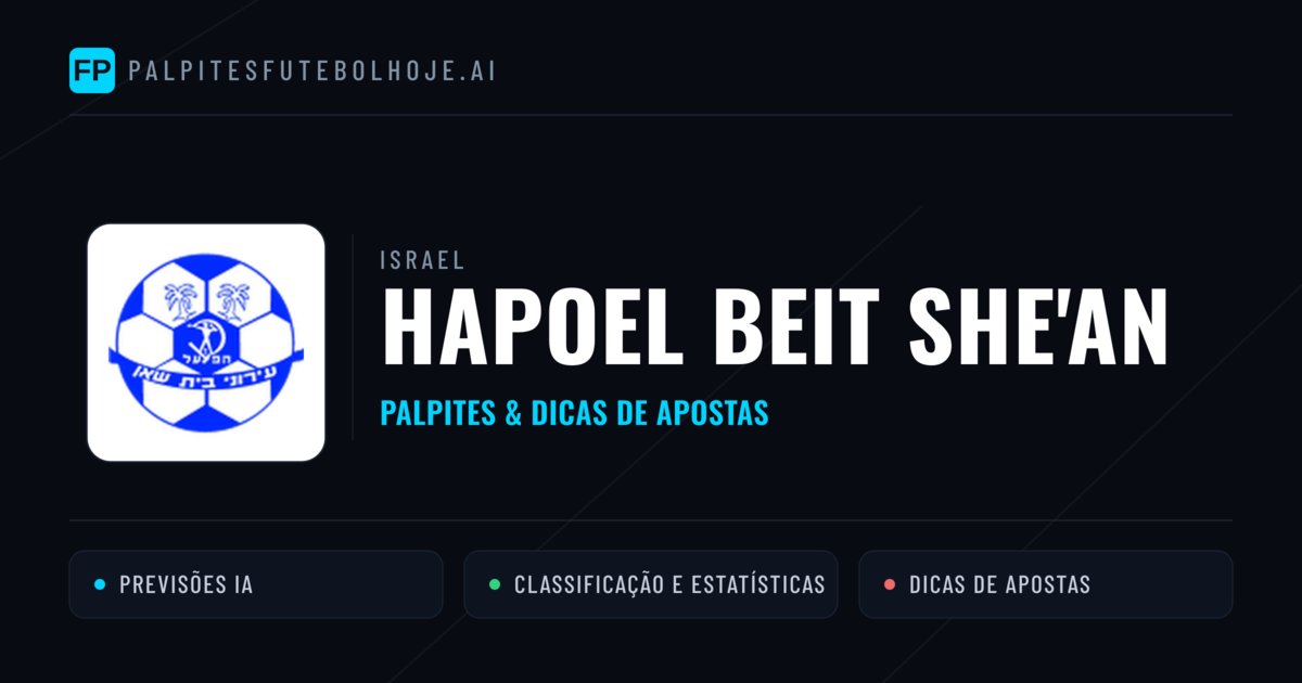 Hapoel Beit She'an Palpites & Estatísticas