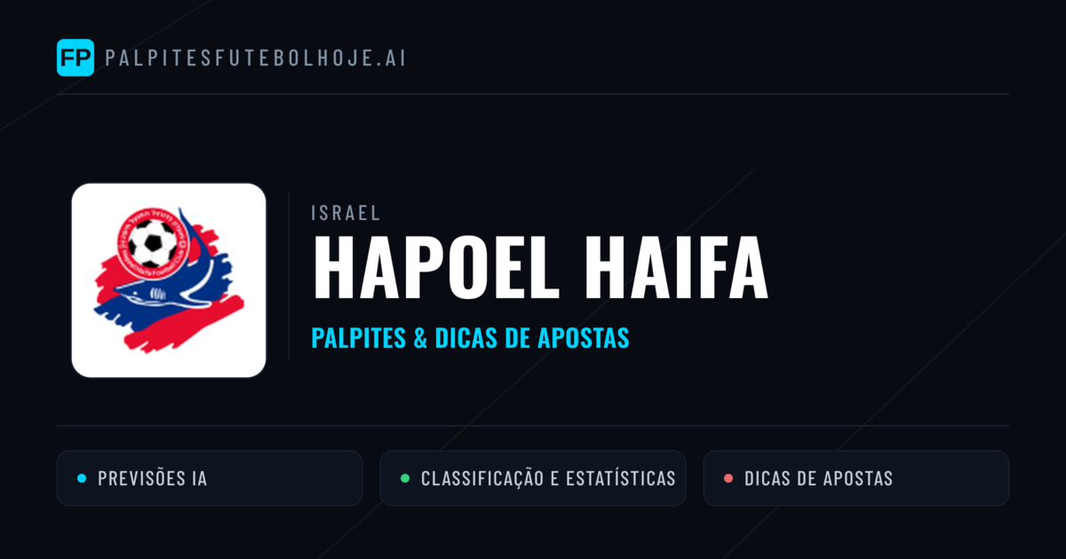 Hapoel Haifa Palpites & Estatísticas