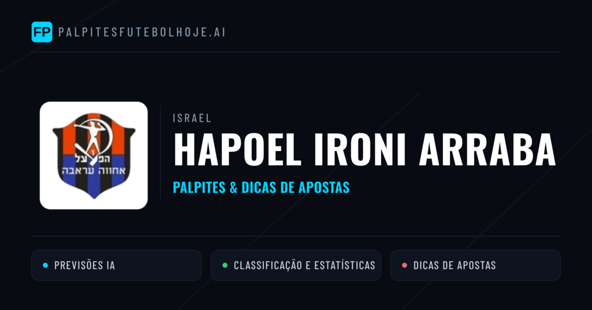 Hapoel Ironi Arraba Palpites & Estatísticas