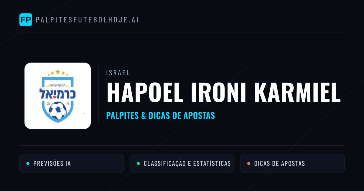 Hapoel Ironi Karmiel Palpites & Estatísticas