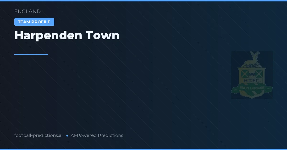 Harpenden Town Palpites & Estatísticas