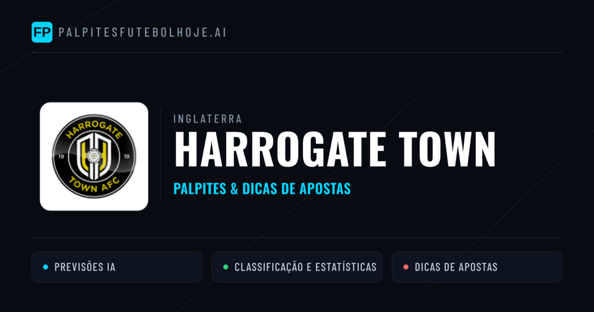 Harrogate Town Palpites & Estatísticas