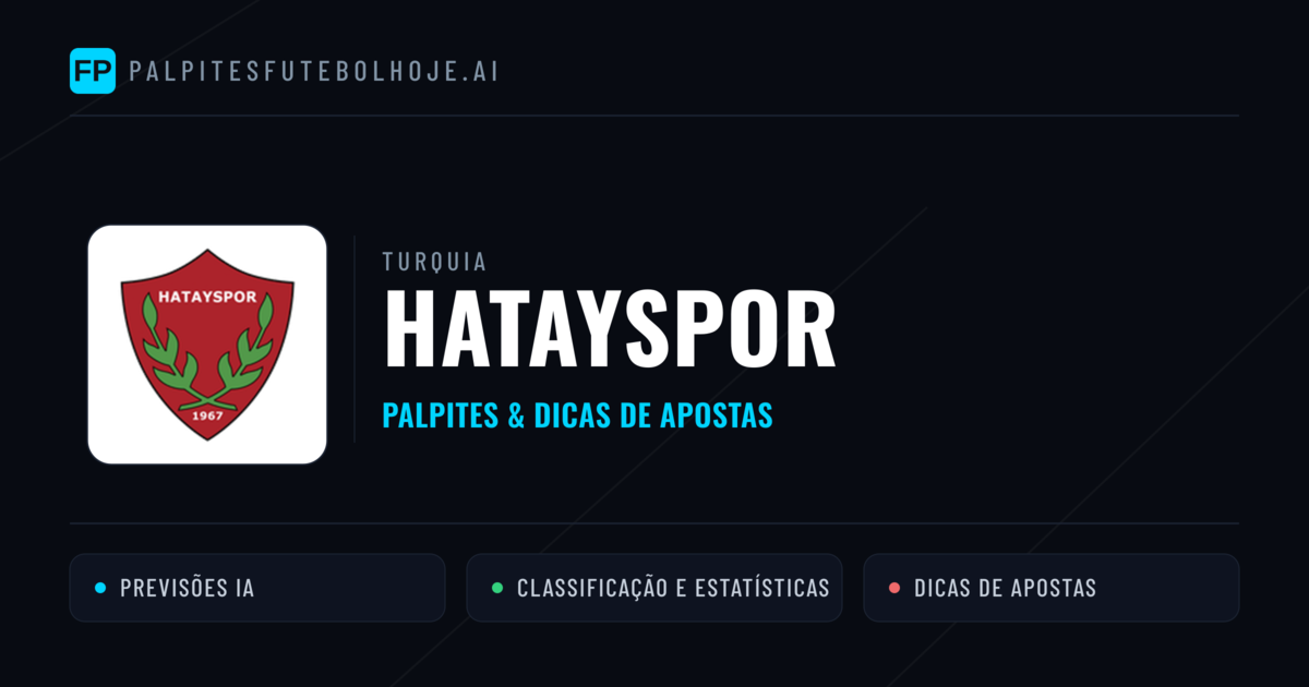 Hatayspor Palpites & Estatísticas