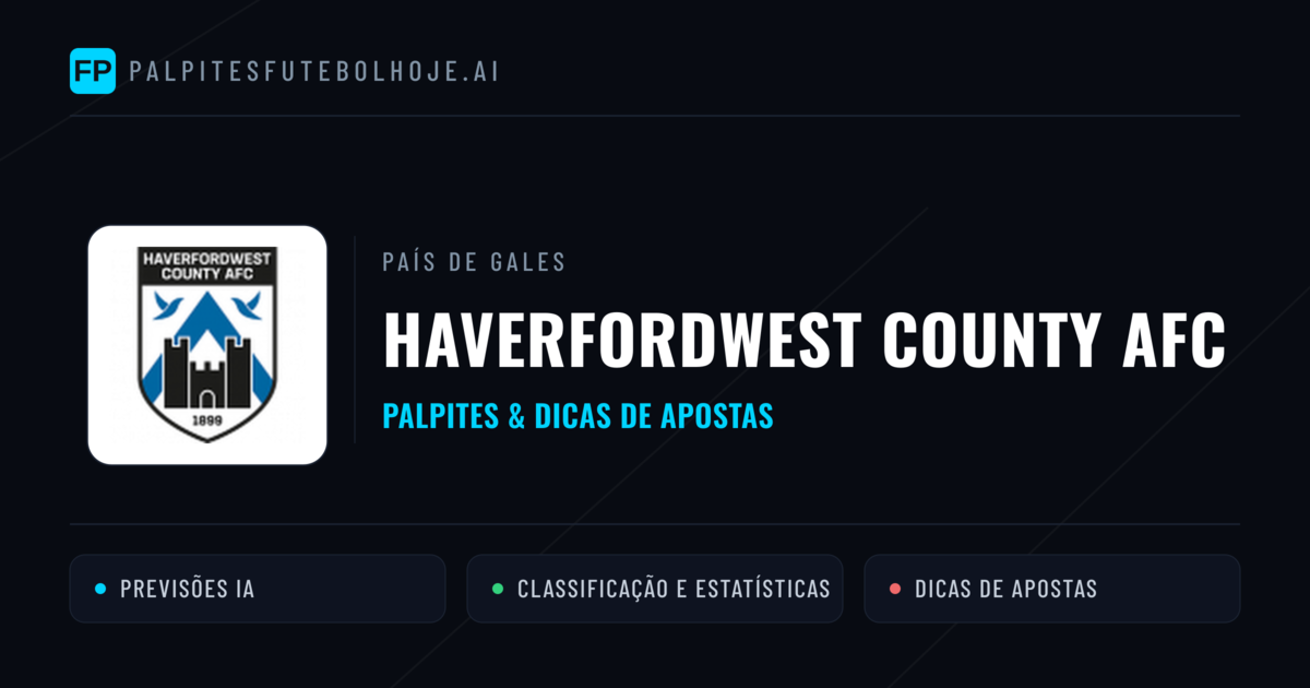 Haverfordwest County AFC Palpites & Estatísticas