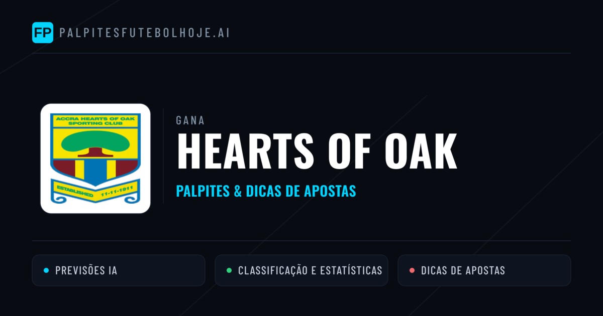 Hearts of Oak Palpites & Estatísticas