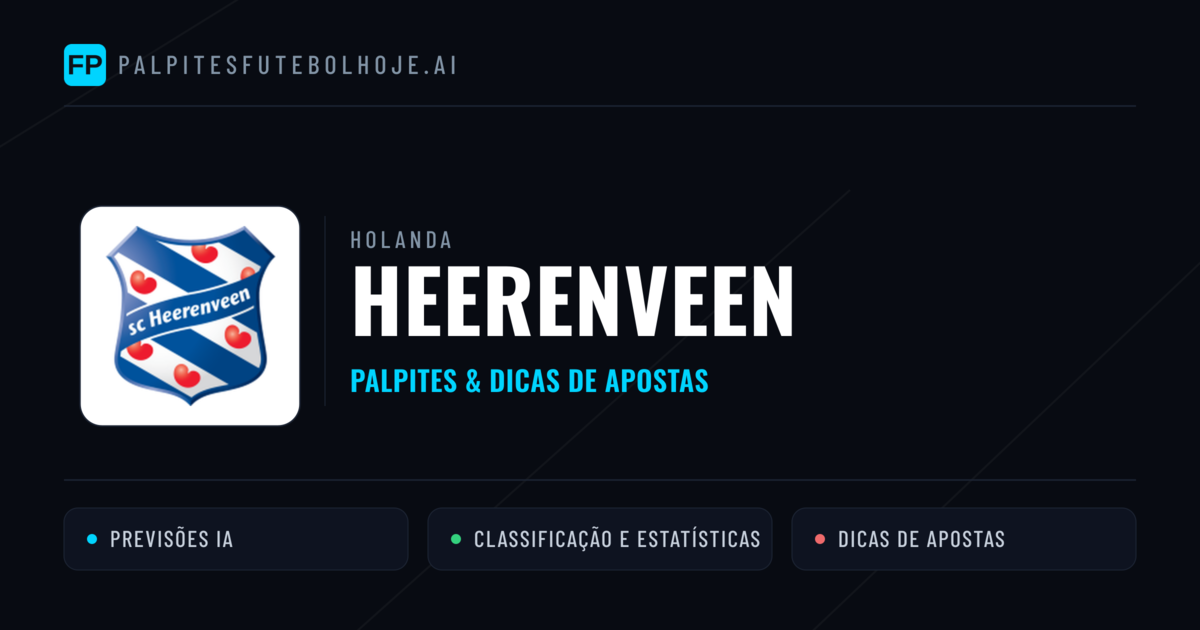 Heerenveen Palpites & Estatísticas