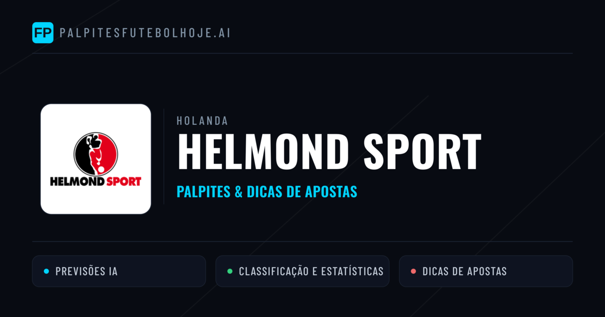 Helmond Sport Palpites & Estatísticas