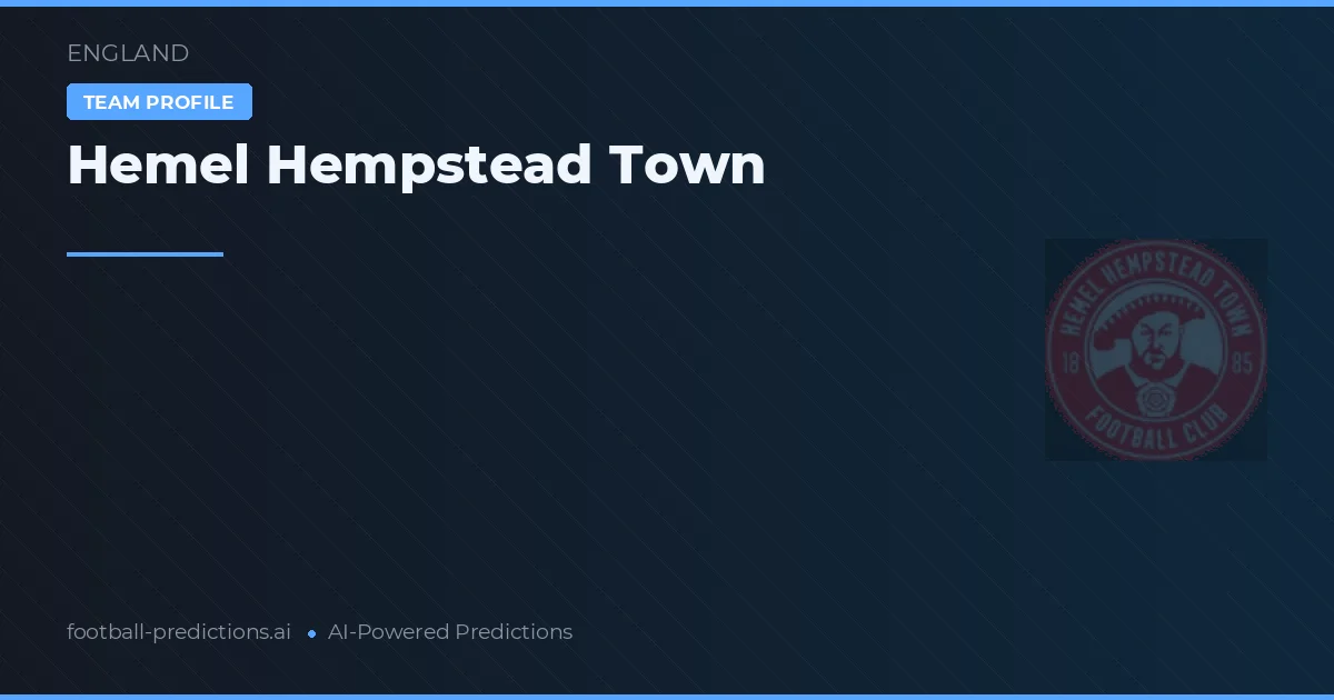 Hemel Hempstead Town Palpites & Estatísticas