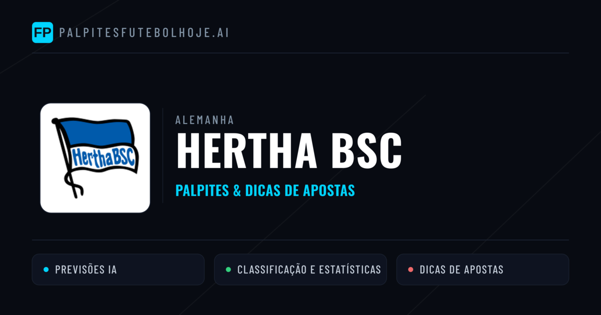 Hertha BSC Palpites & Estatísticas