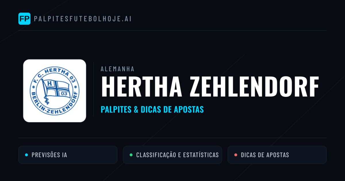Hertha Zehlendorf Palpites & Estatísticas