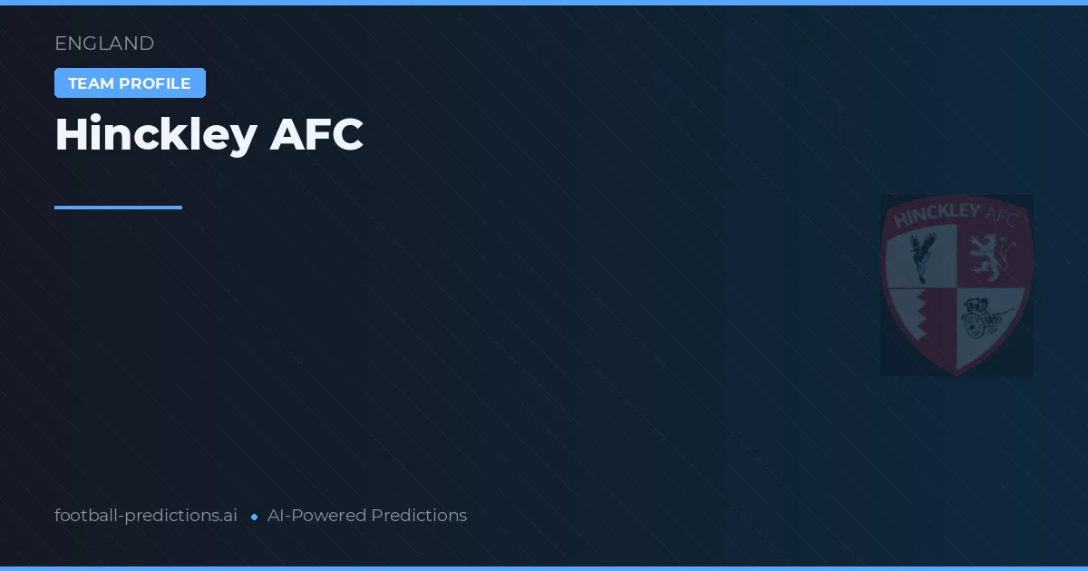 Hinckley AFC Palpites & Estatísticas