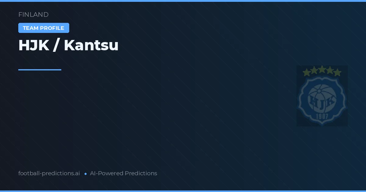 HJK / Kantsu Palpites & Estatísticas