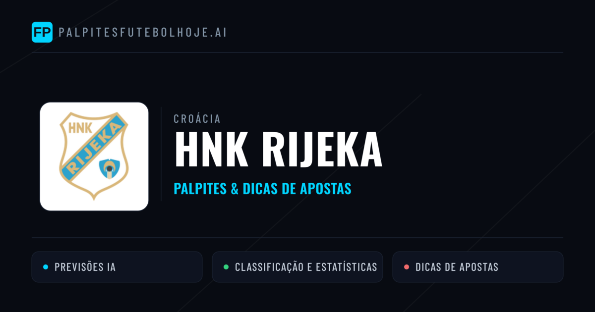 HNK Rijeka Palpites & Estatísticas