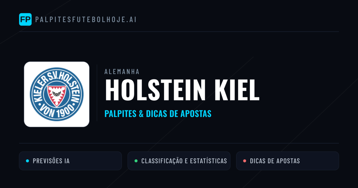 Holstein Kiel Palpites & Estatísticas