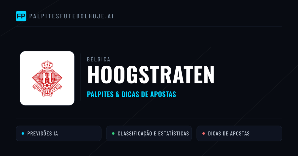 Hoogstraten Palpites & Estatísticas