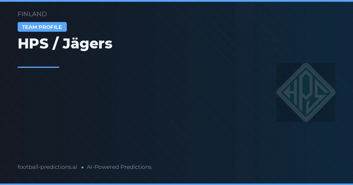 HPS / Jägers Palpites & Estatísticas