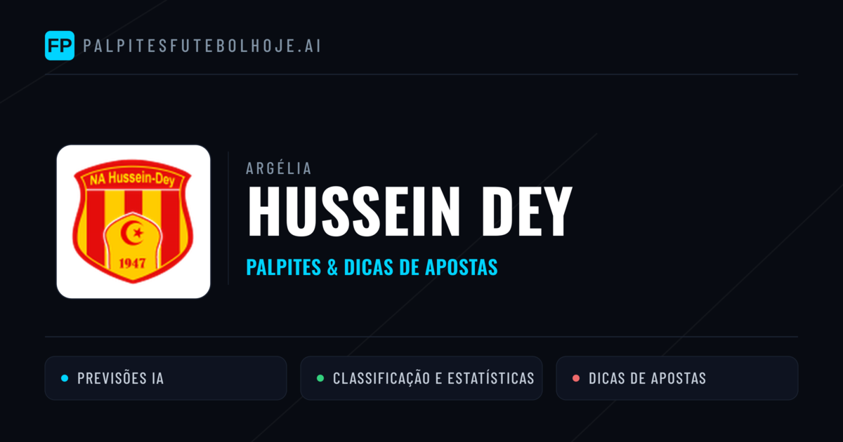 Hussein Dey Palpites & Estatísticas