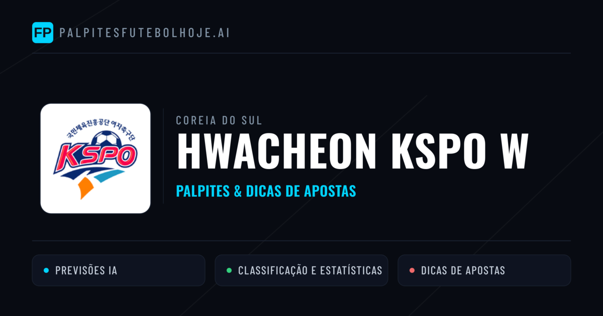 Hwacheon KSPO W Palpites & Estatísticas