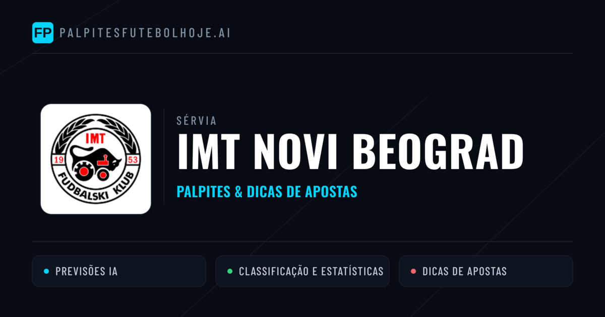 IMT Novi Beograd Palpites & Estatísticas