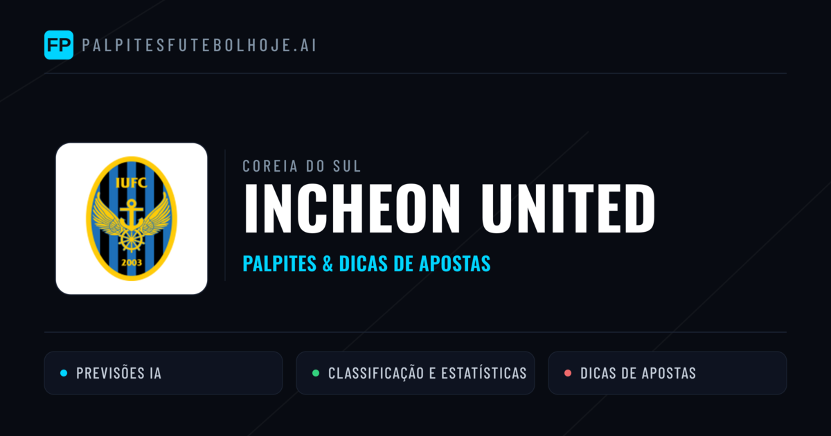 Incheon United Palpites & Estatísticas