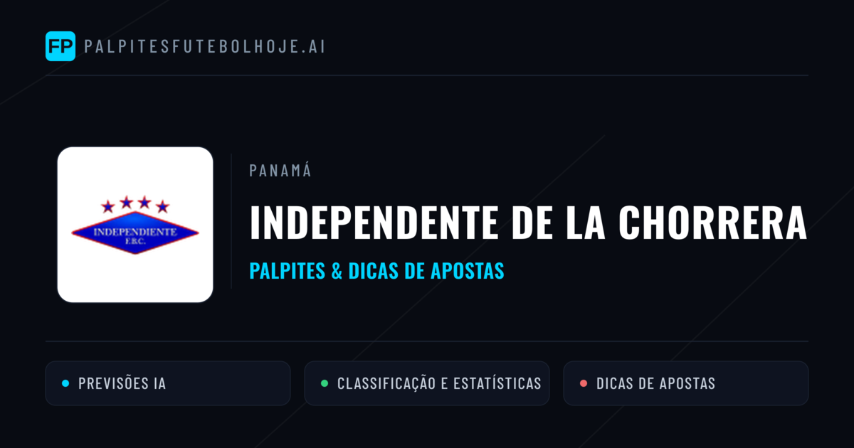 Independente de La Chorrera Palpites & Estatísticas