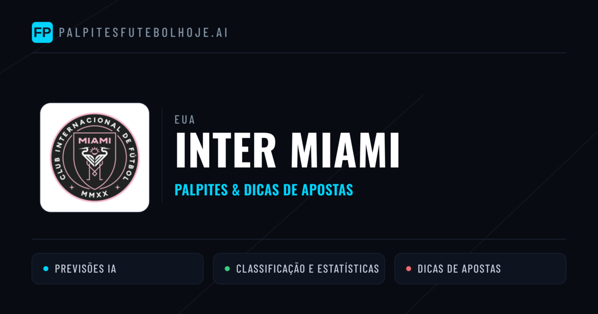 Inter Miami Palpites & Estatísticas