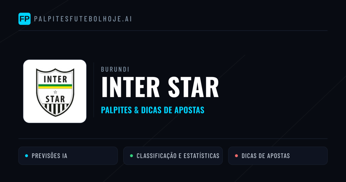 Inter Star Palpites & Estatísticas