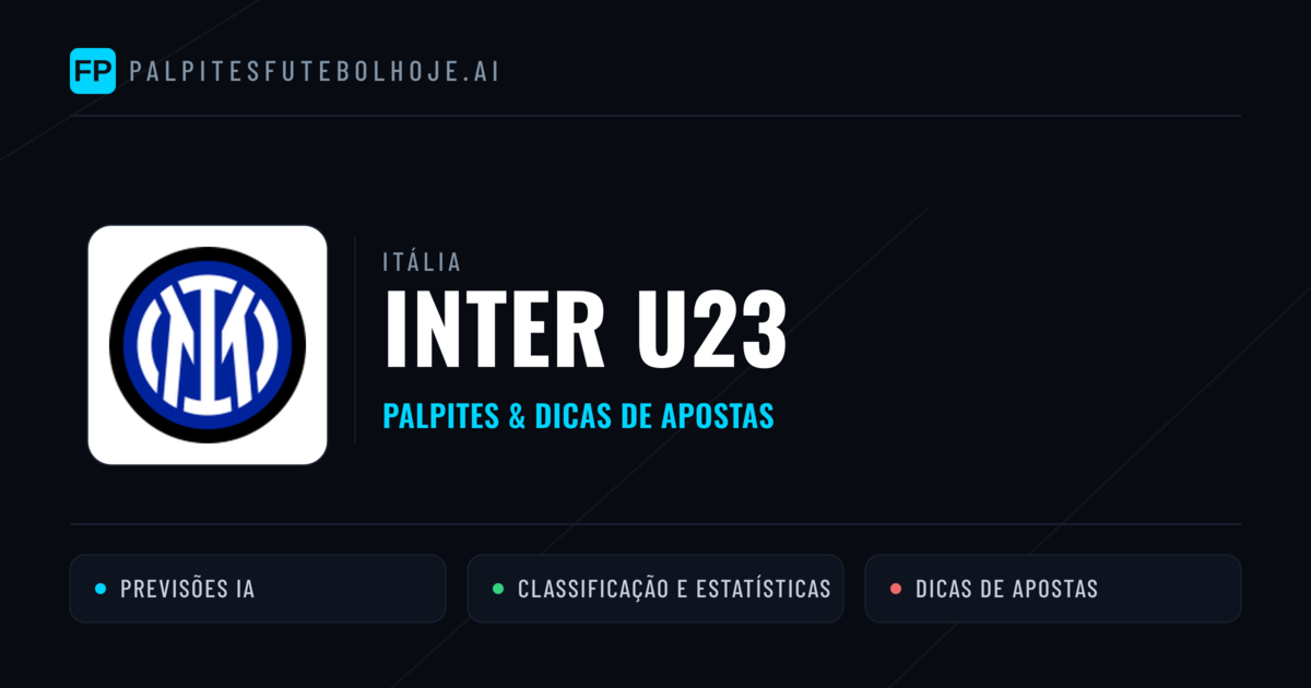 Inter U23 Palpites & Estatísticas