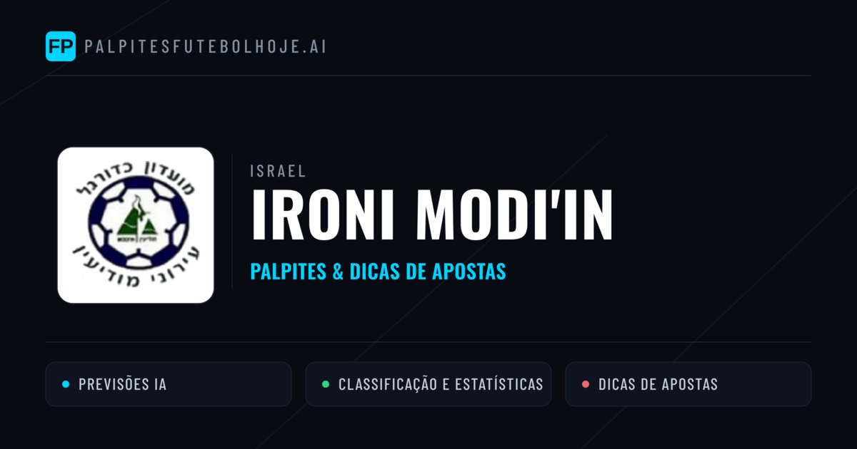 Ironi Modi'in Palpites & Estatísticas