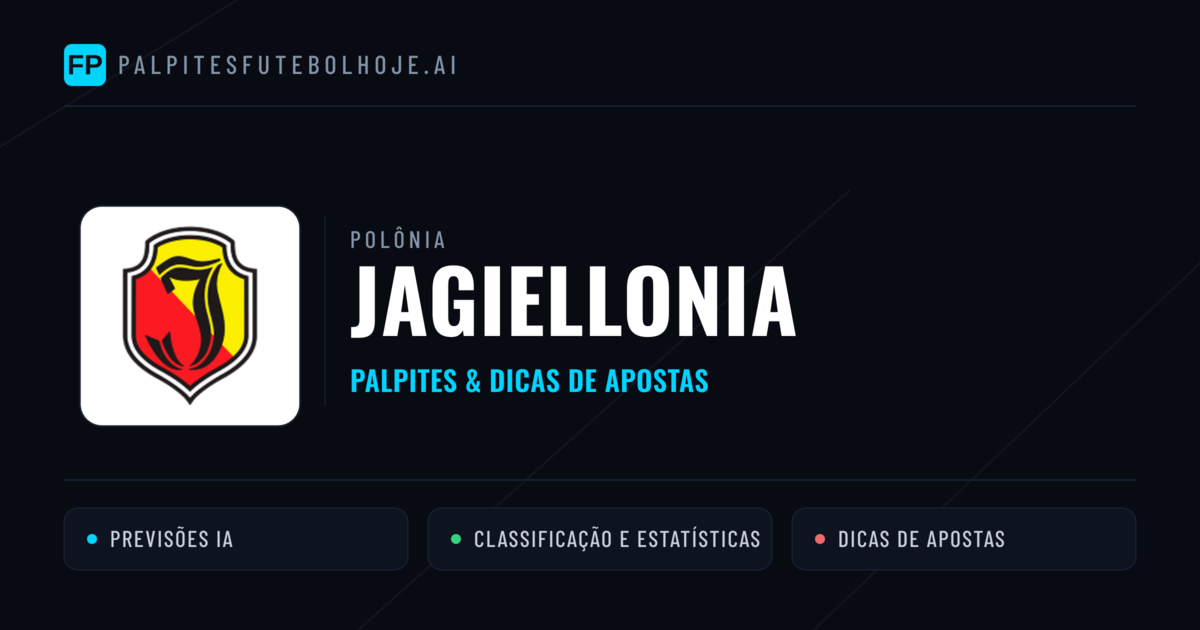 Jagiellonia Palpites & Estatísticas