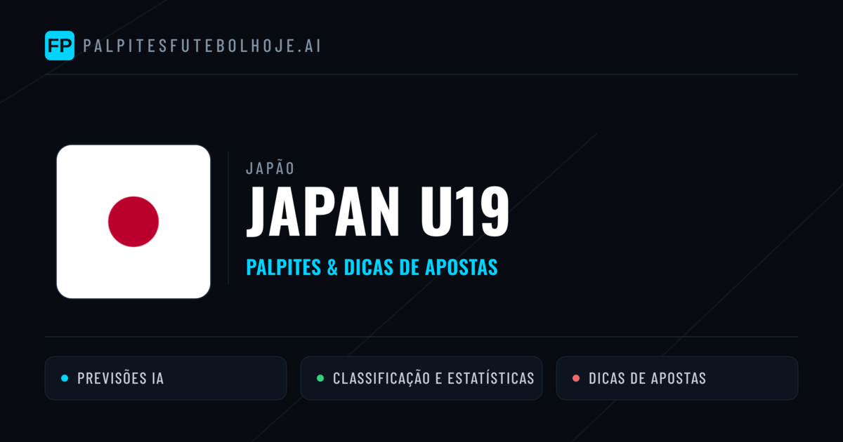 Japan U19 Palpites & Estatísticas