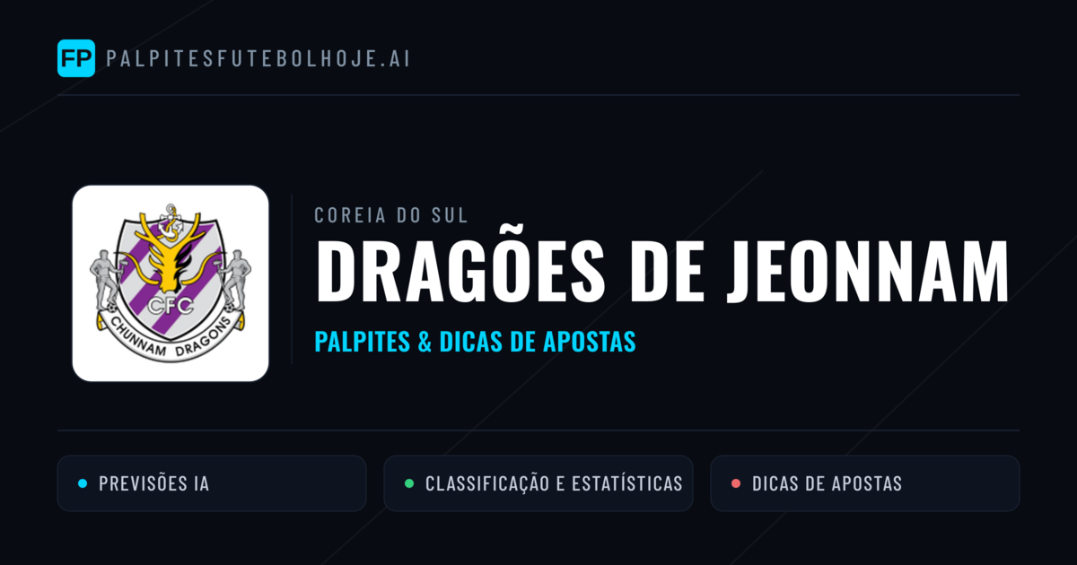 Dragões de Jeonnam Palpites & Estatísticas