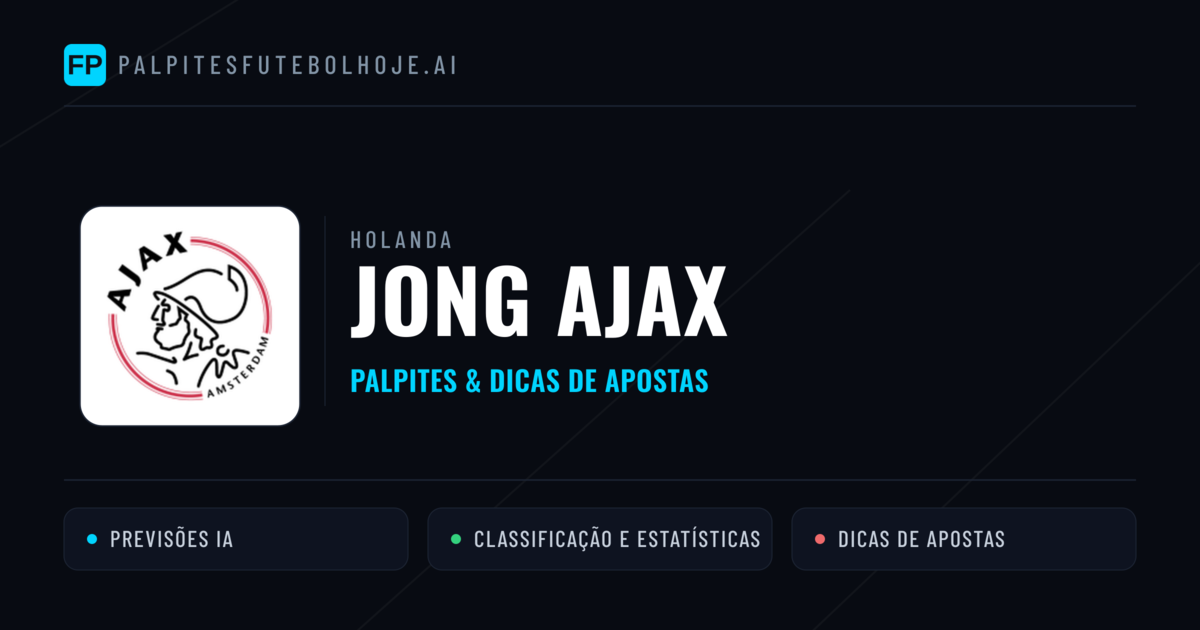 Jong Ajax Palpites & Estatísticas