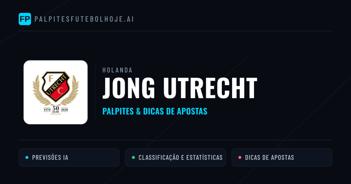 Jong Utrecht Palpites & Estatísticas