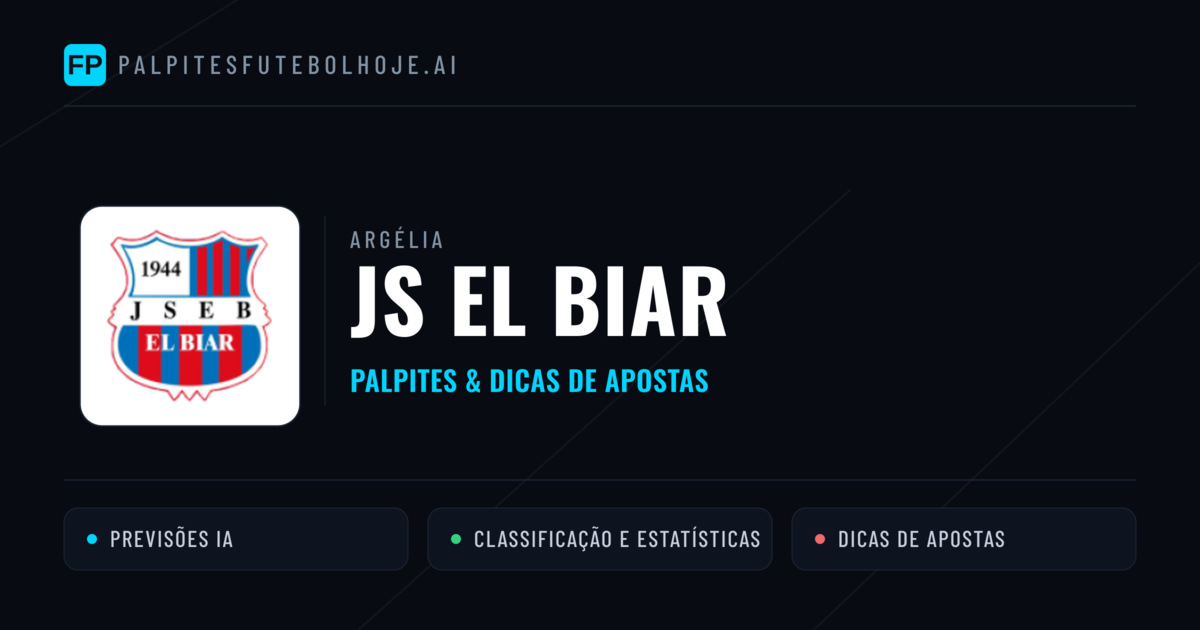JS El Biar Palpites & Estatísticas