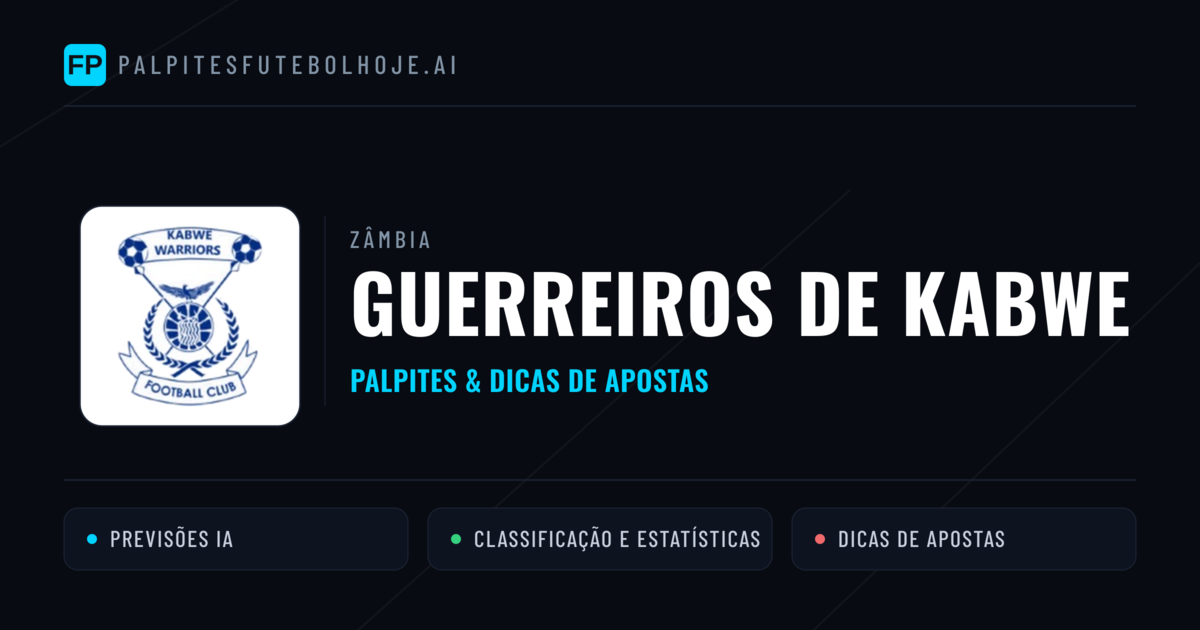 Guerreiros de Kabwe Palpites & Estatísticas