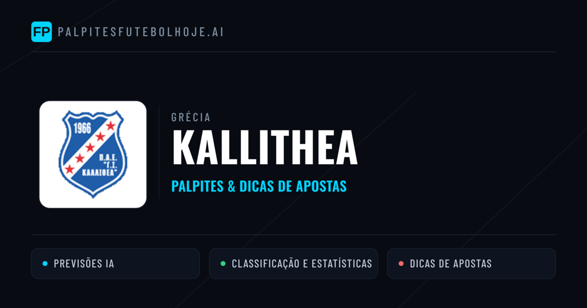Kallithea Palpites & Estatísticas