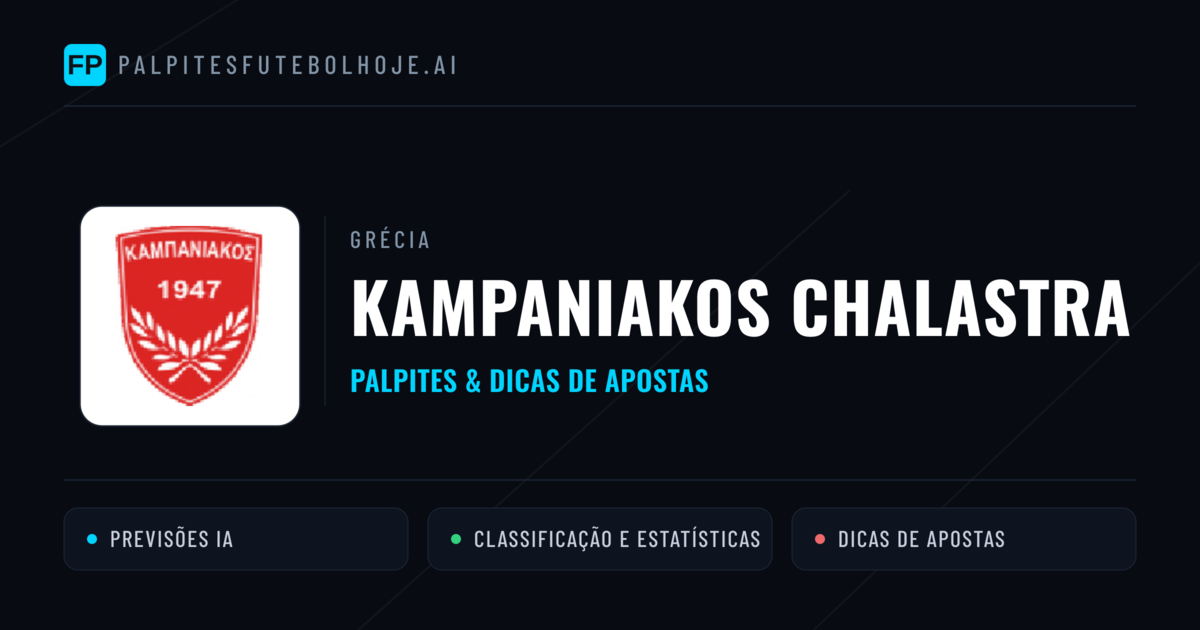 Kampaniakos Chalastra Palpites & Estatísticas