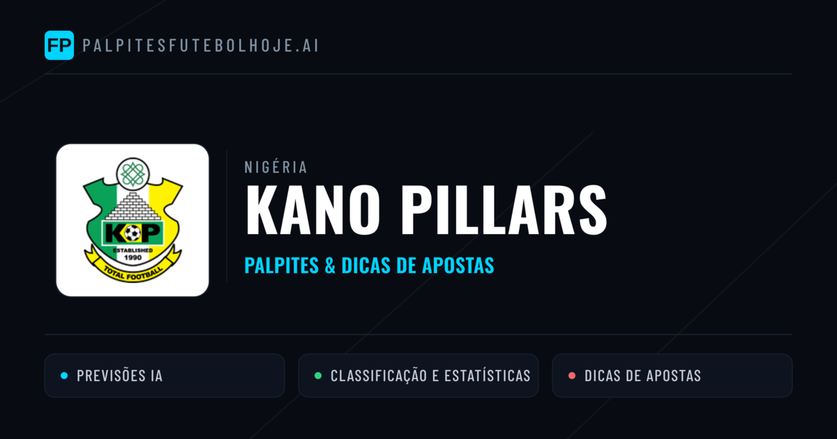 Kano Pillars Palpites & Estatísticas