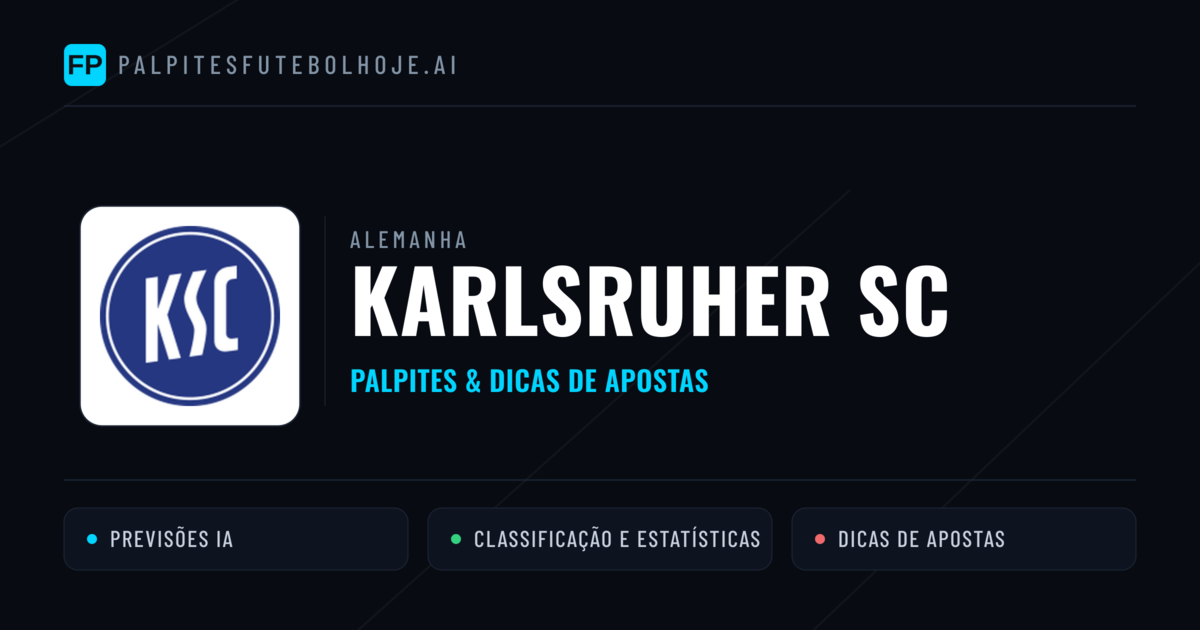 Karlsruher SC Palpites & Estatísticas