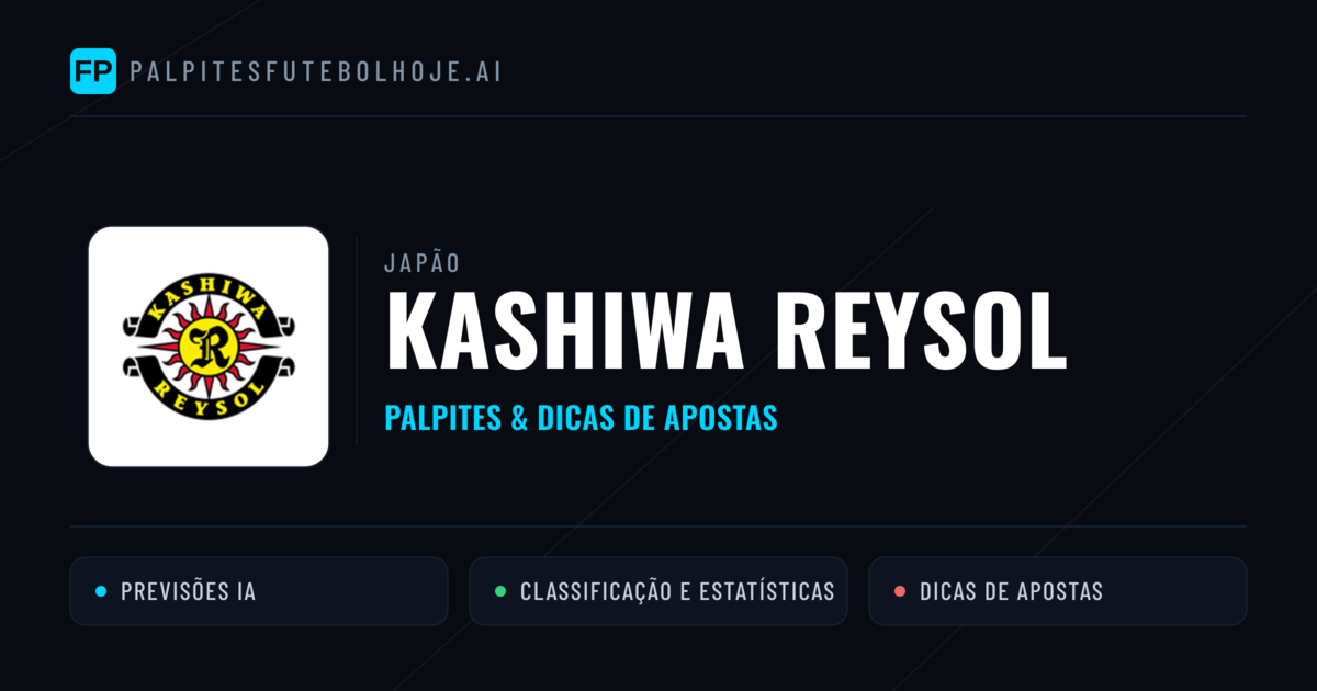 Kashiwa Reysol Palpites & Estatísticas