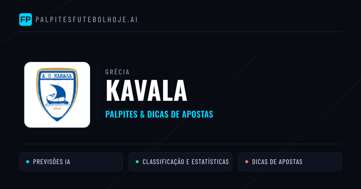 Kavala Palpites & Estatísticas