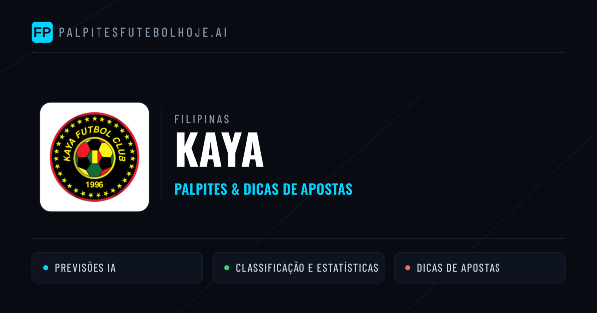 Kaya Palpites & Estatísticas
